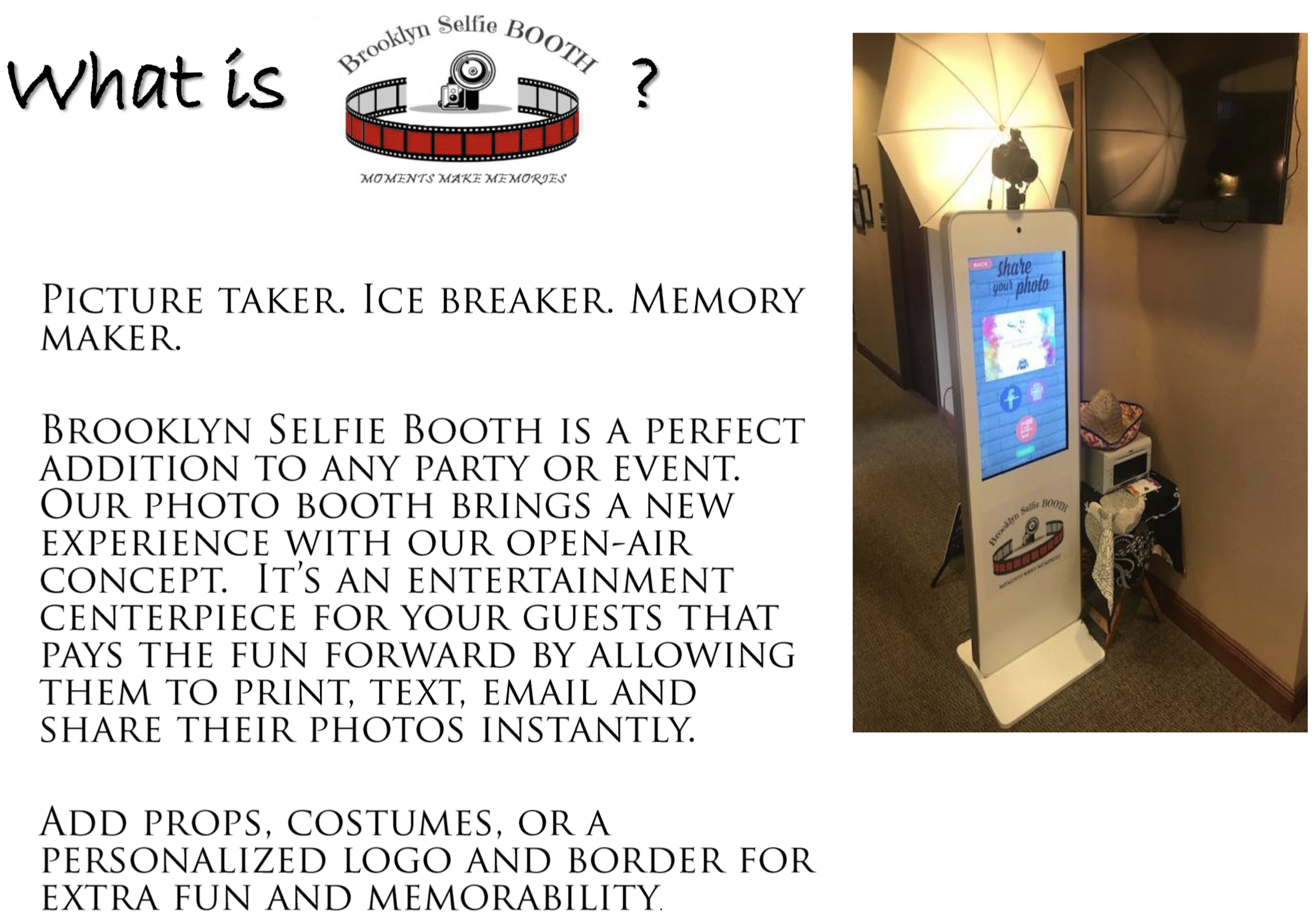 Selfie Booth Package