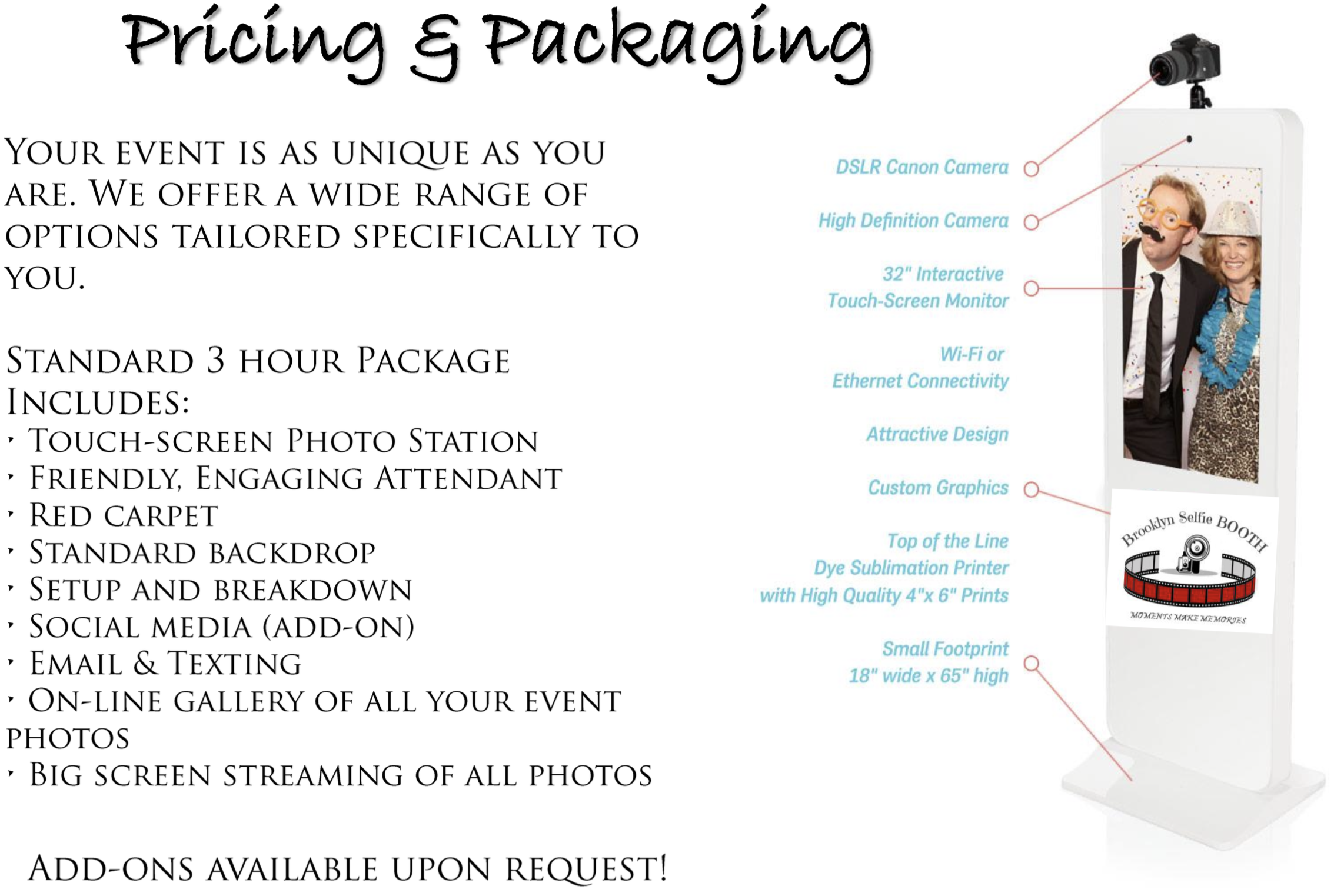 Selfie Booth Package